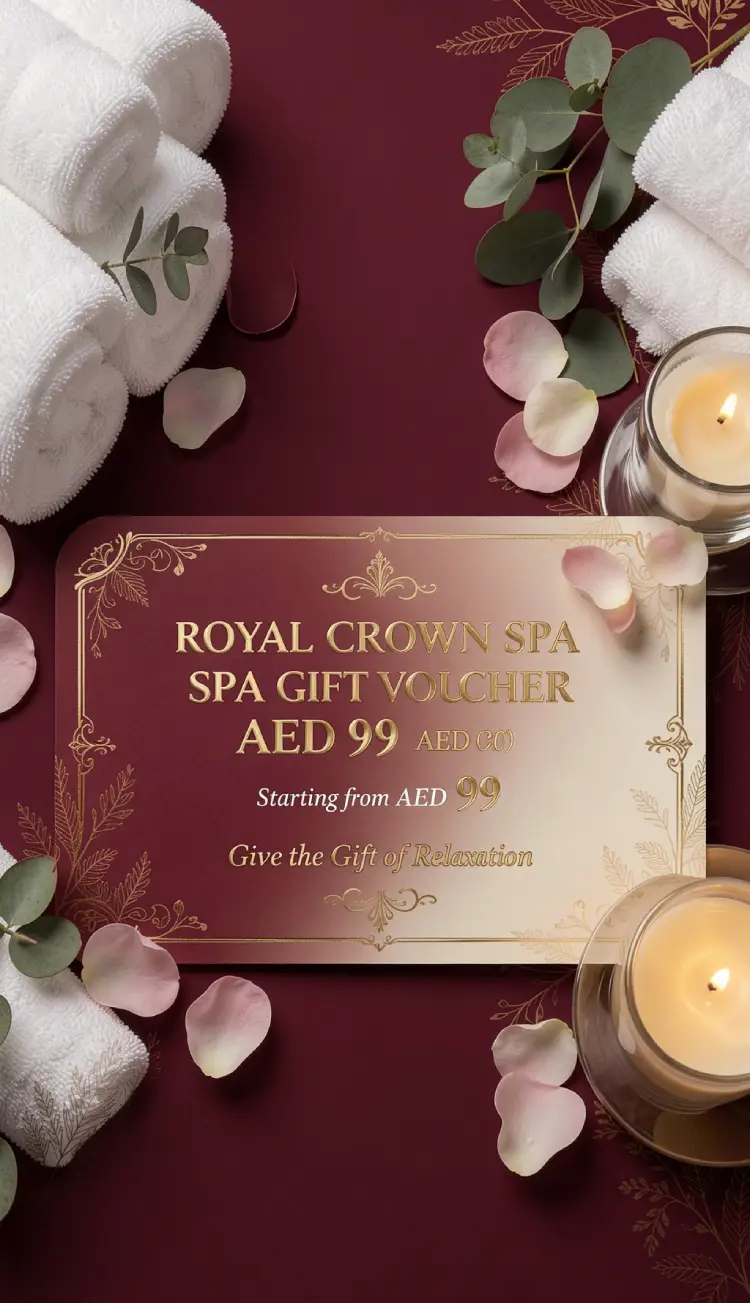 Royal Crown Spa Ajman gift voucher