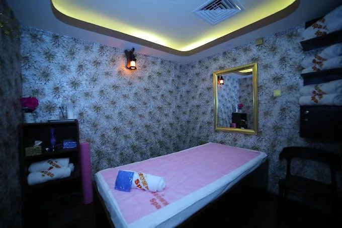 Private treatment room at Royal Crown Spa Ajman